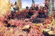 Sir Lawrence Alma-Tadema,OM.RA,RWS The Roses of Heliogabalus Germany oil painting artist